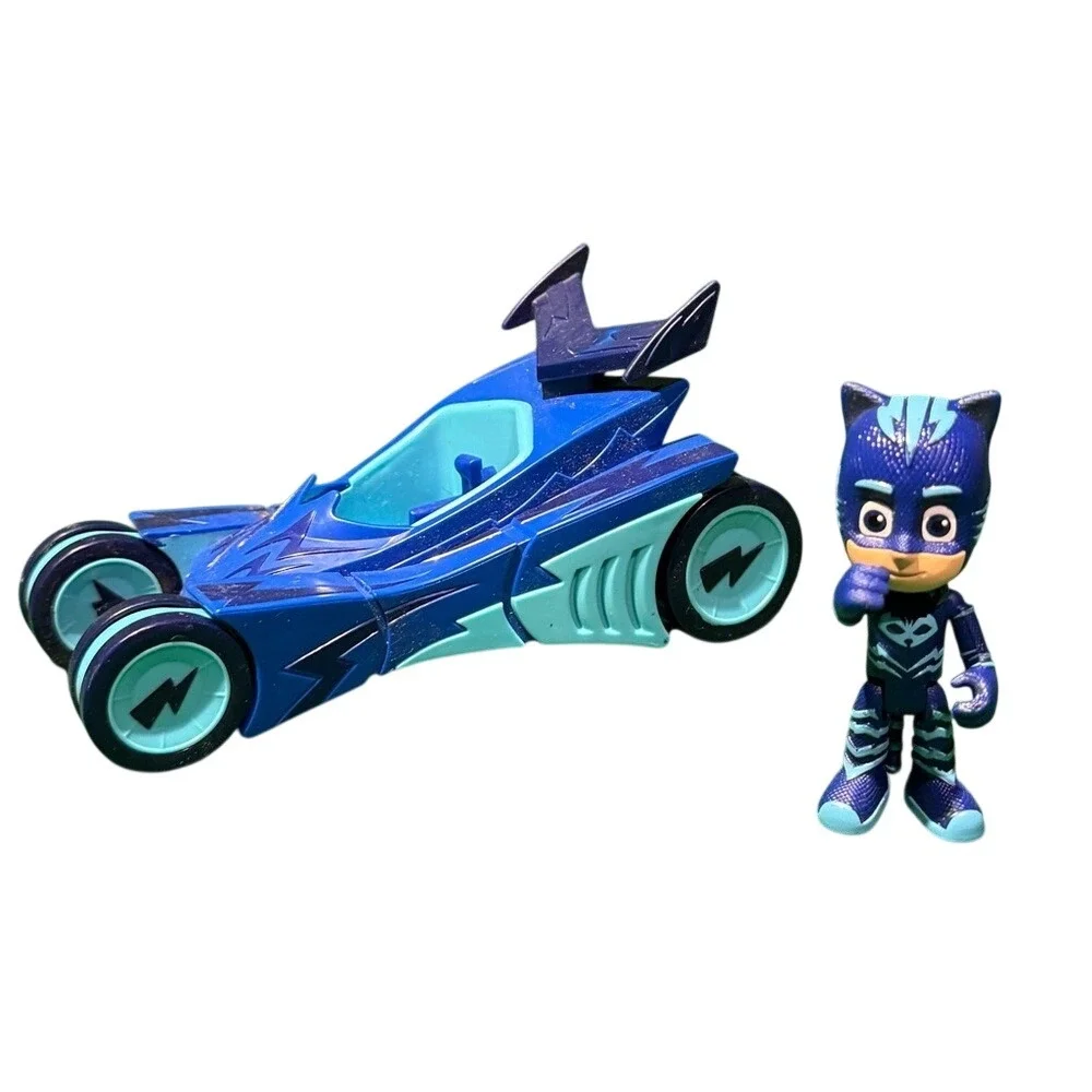 PJ Masks Catboy and Cat-Car Vehicle Action‎ Figure Toy Set Blue Disney Junior